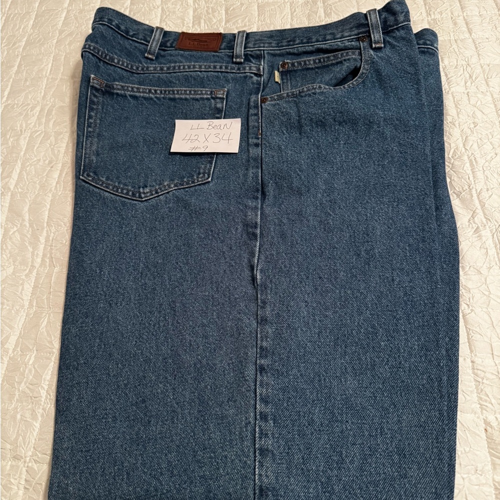 L.L. Bean Men’s Classic Straight Jeans - Medium Blue